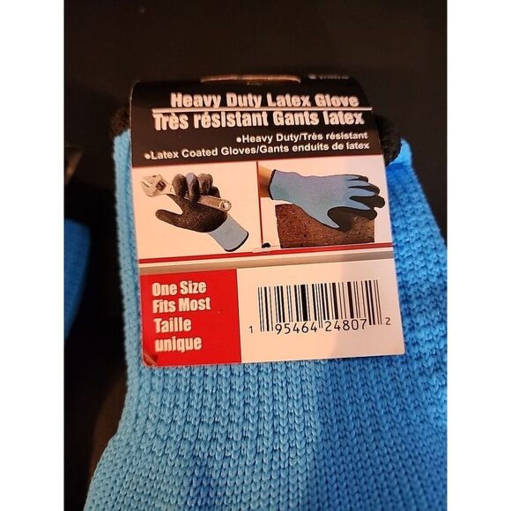 tool bench‎ hardware Heavy Duty Latex Gloves (2 Pairs) - Picture 2 of 4